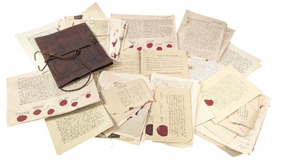 Lot 248 - WOLF HALL (2024) - COLLECTION OF PRODUCTION MADE PROPS - RICHARD RICHE PAPERWORK