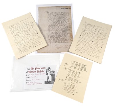 Lot 34 - WOLF HALL (2024) - COLLECTION OF PRODUCTION MADE PROPS - CROMWELL MERCY LETTERS ETC