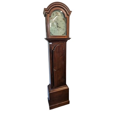 Lot 714 - 19TH CENTURY GEORGE III MAHOGANY LONGCASE CLOCK