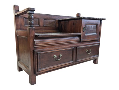 Lot 709 - CONTEMPORARY MAHGOANY HALL TELEPHONE TABLE