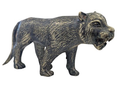 Lot 394 - 19TH CENTURY BRASS INDIAN TIGER STATUE