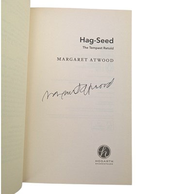 Lot 42 - ATWOOD, MARGARET - 2019 THE TESTAMENTS & 2016 THE HAG-SEED, FIRST EDITIONS, ONE SIGNED