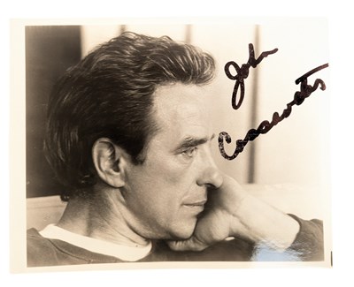 Lot 254 - FILM - JOHN CASSAVETES (D.1989) - AUTOGRAPHED 8X10" PHOTO