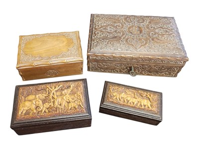 Lot 410 - COLLECTION OF 20TH CENTURY VINTAGE WOODEN BOXES