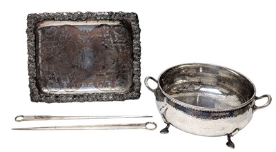 Lot 83 - FOUR 20TH CENTURY SILVER PLATED PIECES INC. MAPPIN & WEBB PRINCE PLATE BOWL