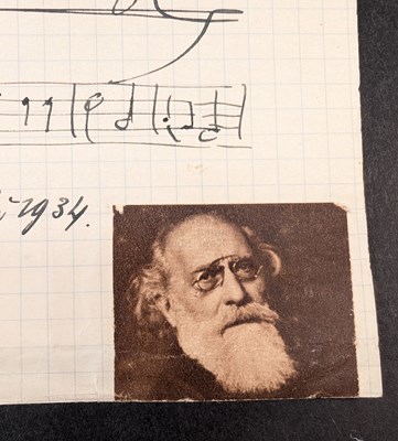 Lot 28 - COMPOSERS - WILHELM KIENZL (D.1941) - AUTOGRAPH & MUSICAL NOTATION