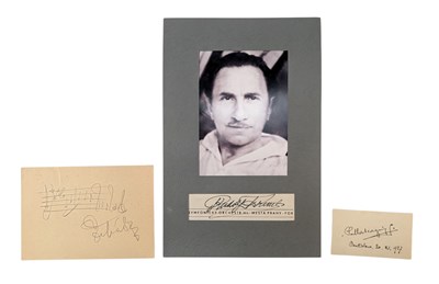 Lot 26 - COMPOSERS - COLLECTION OF AUTOGRAPHS