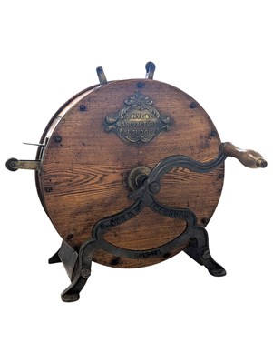 Lot 429 - 19TH CENTURY VICTORIAN OAK CASED KNIFE SHARPENER / POLISHER