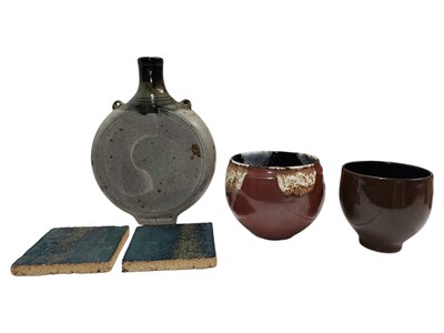 Lot 178 - FIVE PIECES OF 20TH CENTURY STUDIO ART POTTERY STONEWARE