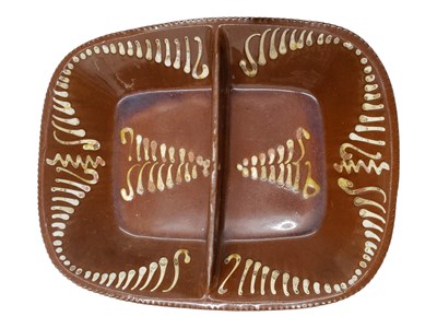 Lot 195 - SIX 19TH CENTURY & LATER BELIEVED WETHERIGGS POTTERY SLIPWARE TRAYS