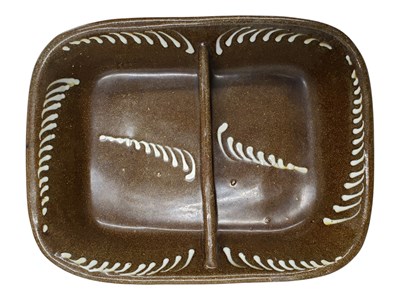 Lot 195 - SIX 19TH CENTURY & LATER BELIEVED WETHERIGGS POTTERY SLIPWARE TRAYS
