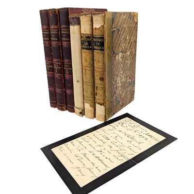 Lot 100 - TROLLOPE, FRANCES BARNABYS IN AMERICA & THE REFUGEE IN AMERICA, FIRST EDITIONS & SIGNED LETTER