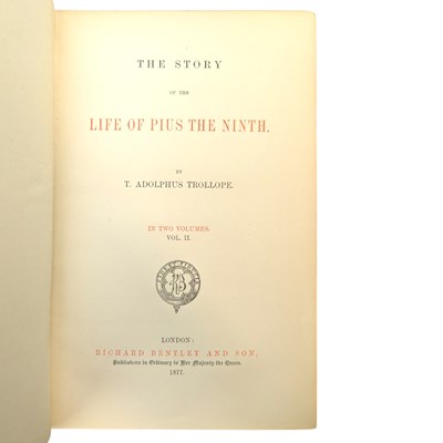 Lot 108 - TROLLOPE, THOMAS - A SELECTION OF WORKS TITLES TO INCLUDE FIRST EDITIONS