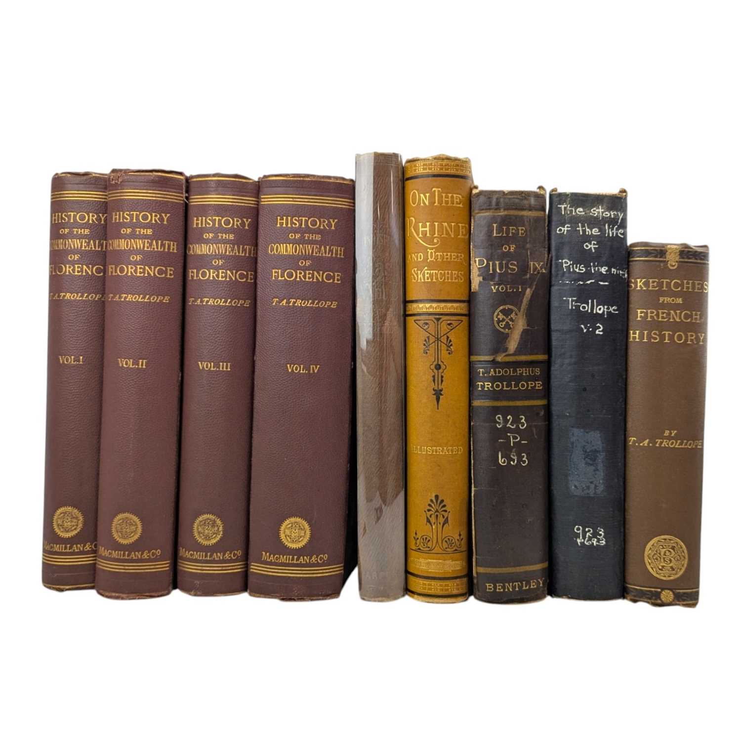 Lot 108 - TROLLOPE, THOMAS - A SELECTION OF WORKS TITLES TO INCLUDE FIRST EDITIONS