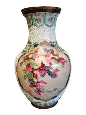 Lot 184 - 20TH CENTURY CHINESE CERAMIC BALUSTER VASE