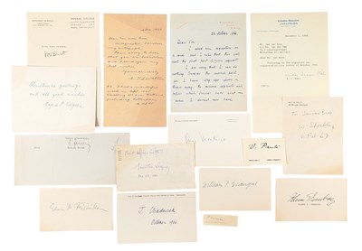 Lot 261 - NOBEL PRIZE WINNERS - AUTOGRAPHS - LARGE COLLECTION