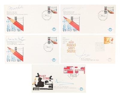 Lot 262 - POLITICS - COLLECTION OF SIGNED DUTCH COVERS