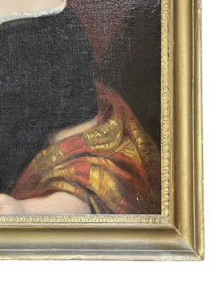 Lot 500 - CIRCLE OF ROBERT THORBURN - OIL ON CANVAS PORTRAIT OF JULIANA POLE-CAREW (1812-1881)