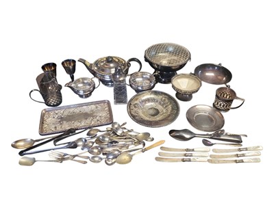Lot 459 - COLLECTION OF 20TH CENTURY VINTAGE SILVER PLATED TEA SERVICE PIECES