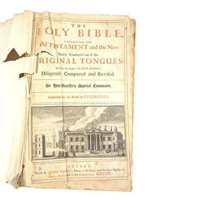 Lot 17 - 1716-7 - THE HOLY BIBLE CONTAINING THE OLD TESTAMENT AND THE NEW: JOHN BASKETT VINEGAR BIBLE