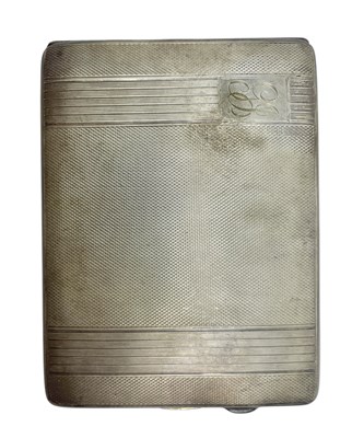Lot 24 - 20TH CENTURY GEORGE VI HALLMARKED SILVER CIGARETTE CASE