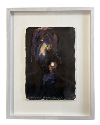 Lot 380 - KURT JACKSON (B. 1961) - UNDERHAND STORE, GEEVOR TIN MINE, GEOF & CHRIS - WATERCOLOUR