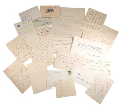Lot 276 - GERMAN POETRY - LARGE COLLECTION OF AUTOGRAPHS