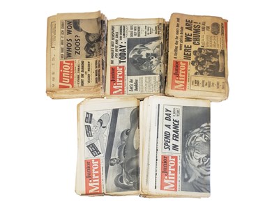 Lot 414 - COLLECTION OF 1950S VINTAGE JUNIOR MIRROR NEWSPAPERS