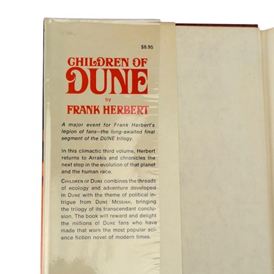Lot 2 - HERBERT, FRANK - 1976 CHILDREN OF DUNE, SIGNED FIRST EDITION, WITH DUSTWRAPPER