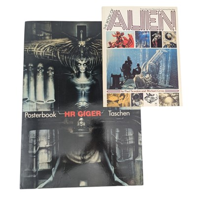Lot 130 - GIGER, H. R. - 1979 THE BOOK OF ALIEN, SIGNED COPY, & TASCHEN "ALIEN" POSTER BOOK