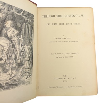 Lot 41 - CARROLL, LEWIS - THROUGH THE LOOKING GLASS - FIRST EDITION 1872