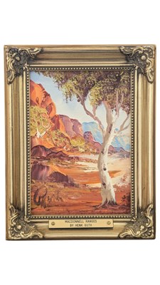 Lot 263 - HENK GUTH (1921 - 2003) - ORIGINAL OIL ON BOARD OF THE AUSTRALIAN BUSH