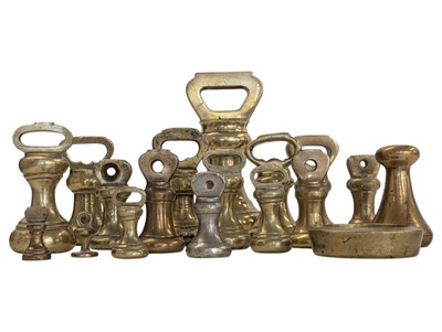 Lot 241 - COLLECTION OF EARLY 20TH CENTURY BRASS SCALE WEIGHTS