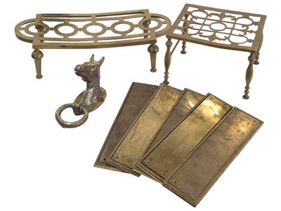 Lot 239 - COLLECTION OF VINTAGE 20TH CENTURY BRASS ITEMS