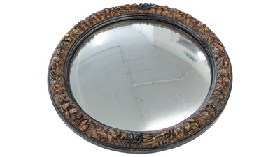 Lot 983 - EARLY 20TH CENTURY FISH EYE CONVEX WALL MIRROR