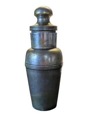 Lot 259 - EARLY 20TH CENTURY METAL COCKTAIL SHAKER