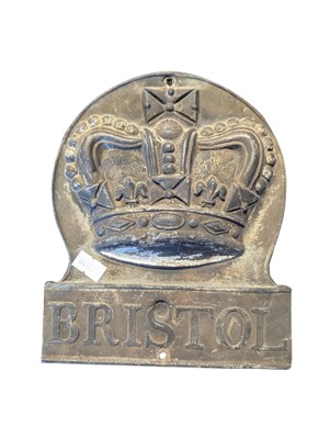 Lot 258 - EARLY 20TH CENTURY BRISTOL FIRE DEPTARTMENT PLAQUE
