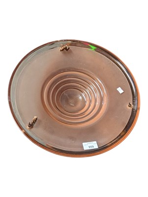 Lot 959 - ART DECO EARLY 20TH CENTURY PEACH GLASS CEILING LIGHT SHADE