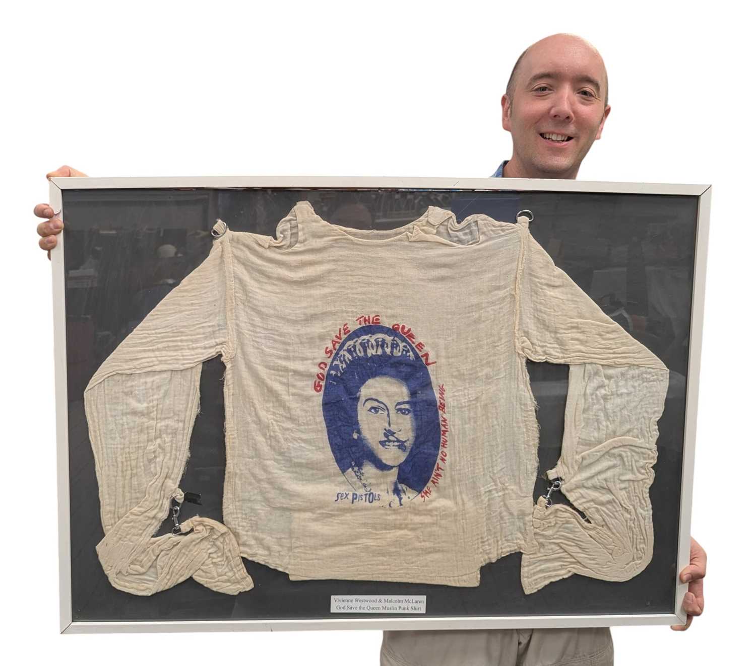 Lot 16 - SEX PISTOLS - ORIGINAL VIVIENNE WESTWOOD 'GOD SAVE THE QUEEN' PUNK T-SHIRT