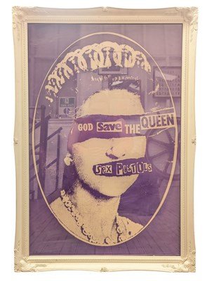 Lot 13 - SEX PISTOLS / PUNK - GOD SAVE THE QUEEN - FRAMED POSTER