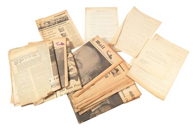 Lot 11 - SIR WINSTON CHURCHILL - ORIGINAL FUNERAL EPHEMERA, PRESS DETAILS ETC