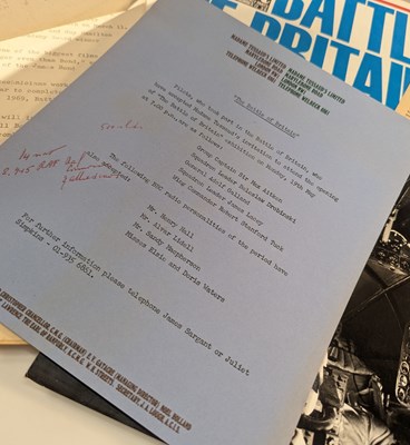 Lot 290 - THE BATTLE OF BRITAIN (1969) - ORIGINAL PRESS PACK + EXTRAS