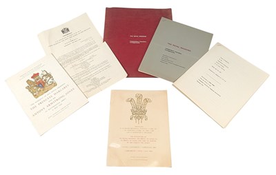 Lot 283 - ROYALTY - COLLECTION OF 1960S ORDERS OF SERVICE ETC