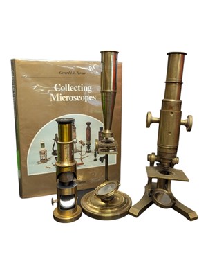 Lot 272 - COLLECTION OF THREE EARLY 20TH CENTURY VINTAGE MICROSCOPES