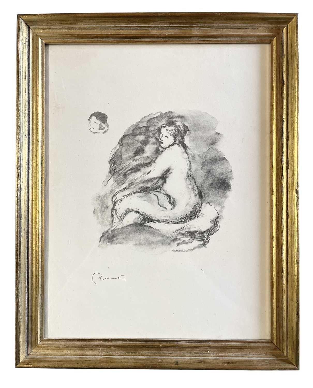 Lot 293 - PIERRE AUGUSTE RENOIR - ÉTUDE DE FEMME NUE, VARIANTE - LITHOGRAPH, 1904 PUB. VOILLARD