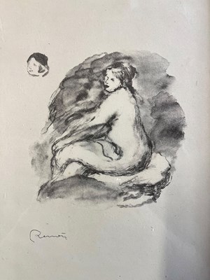 Lot 293 - PIERRE AUGUSTE RENOIR - ÉTUDE DE FEMME NUE, VARIANTE - LITHOGRAPH, 1904 PUB. VOILLARD
