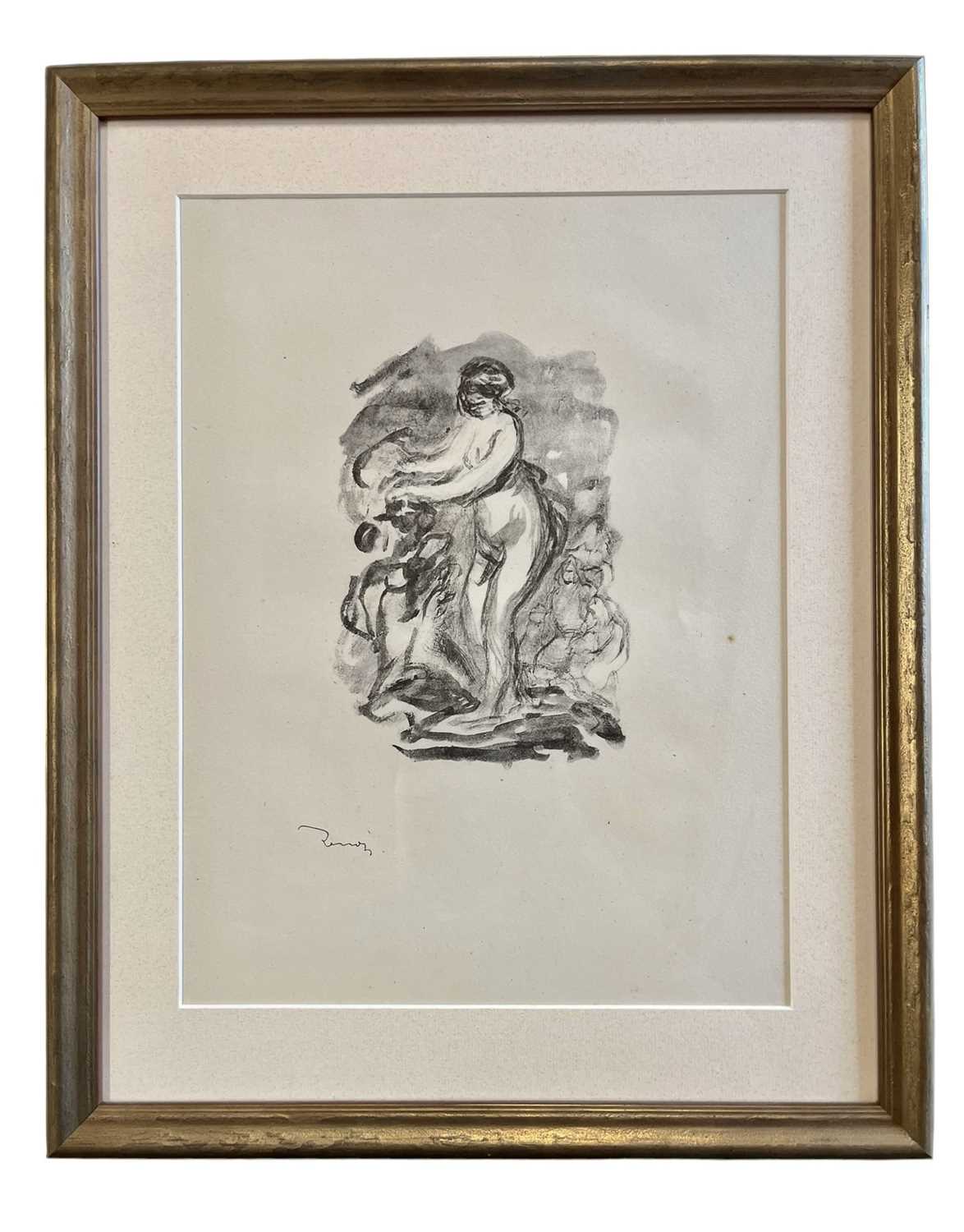 Lot 283 - PIERRE AUGUSTE RENOIR - FEMME AU CEP DE VIGNE, 1E VARIANTE - LITHOGRAPH