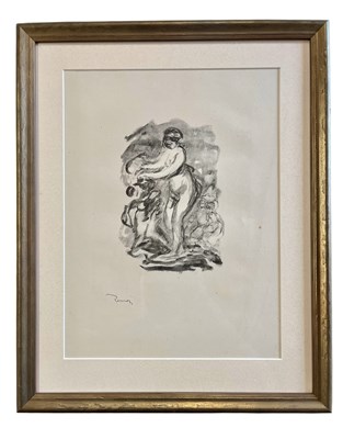 Lot 283 - PIERRE AUGUSTE RENOIR - FEMME AU CEP DE VIGNE, 1E VARIANTE - LITHOGRAPH