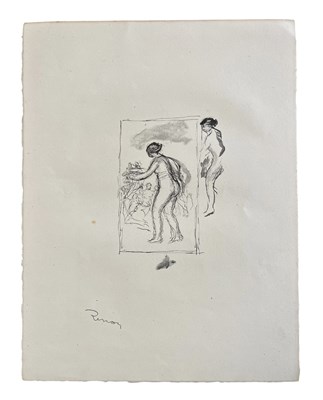 Lot 303 - PIERRE AUGUSTE RENOIR - FEMME AU CEP DE VIGN, 4E - LITHOGRAPH, PUBL. VOLLARD