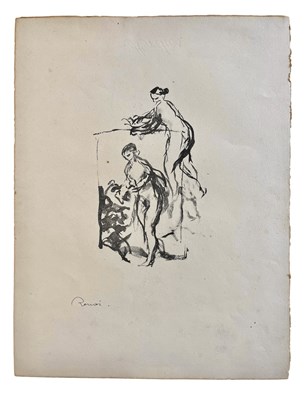 Lot 309 - PIERRE AUGUSTE RENOIR - FEMME AU CEP DE VIGNE, 3E - LITHOGRAPH, PUBL. VOLLARD